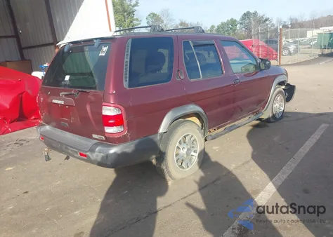 2001 Nissan Pathfinder Se из США, поврежденный, VIN JN8DR07Y41W505139